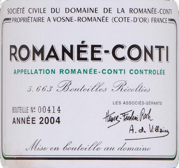 Вино Romanee-Conti романе конти