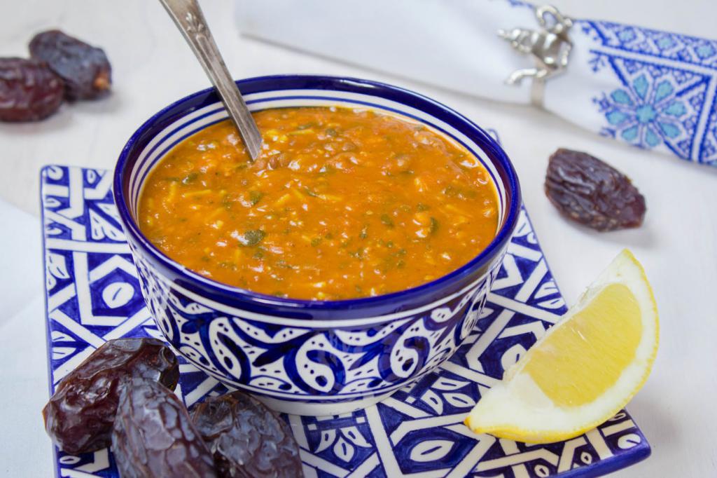 Марокканский суп из чечевицы