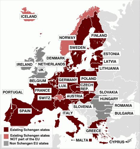 Страны шенгенского соглашения 2013 список