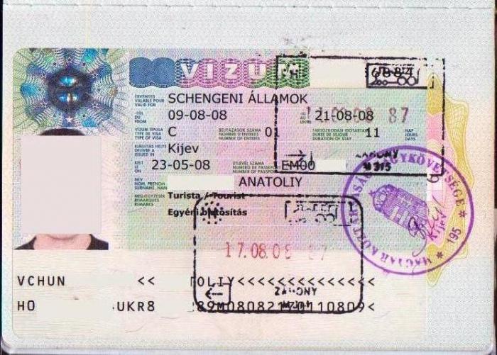 Шенгенская виза в венгрию