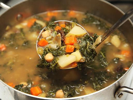 Рецепт вегетарианского овощного супа