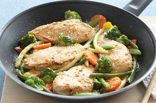 Рецепт филе курицы с овощами