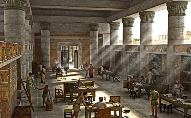 Посетители Александрийской библиотеки
