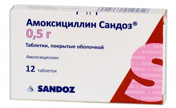амоксициллин 500 мг