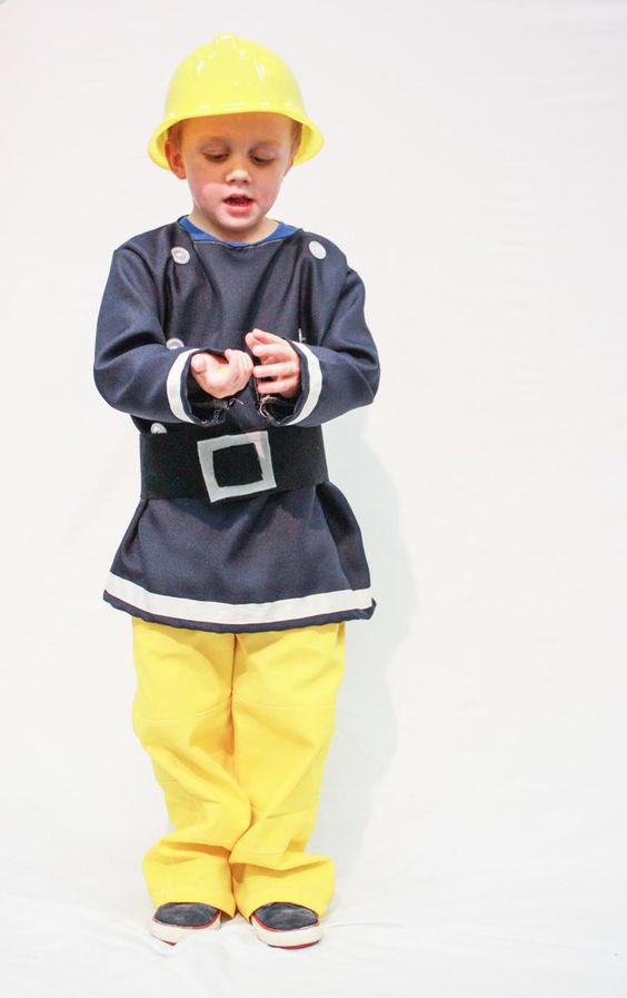 костюм пожарного детский своими руками