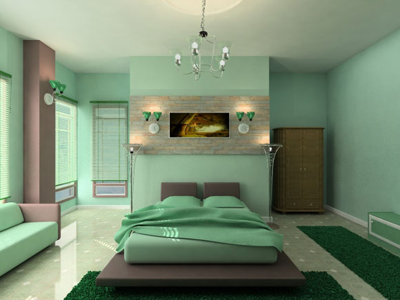 зеленый для спальни