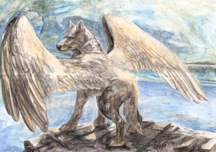 Симуран - крылатый волк
