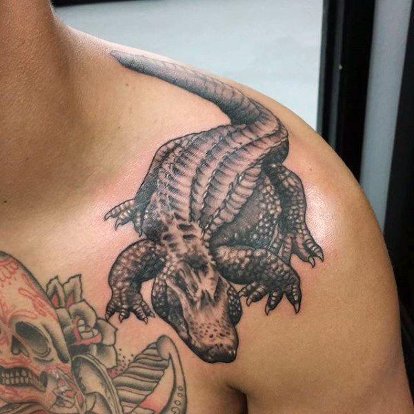 Изображение крокодила в тату: значение и фото татуировки