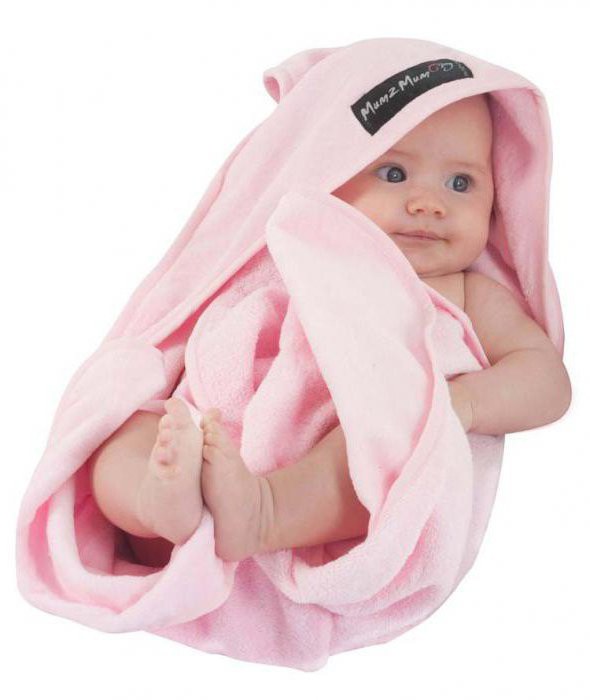 Полотенце для малыша с уголком 