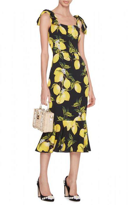 платье с лимонами фото 