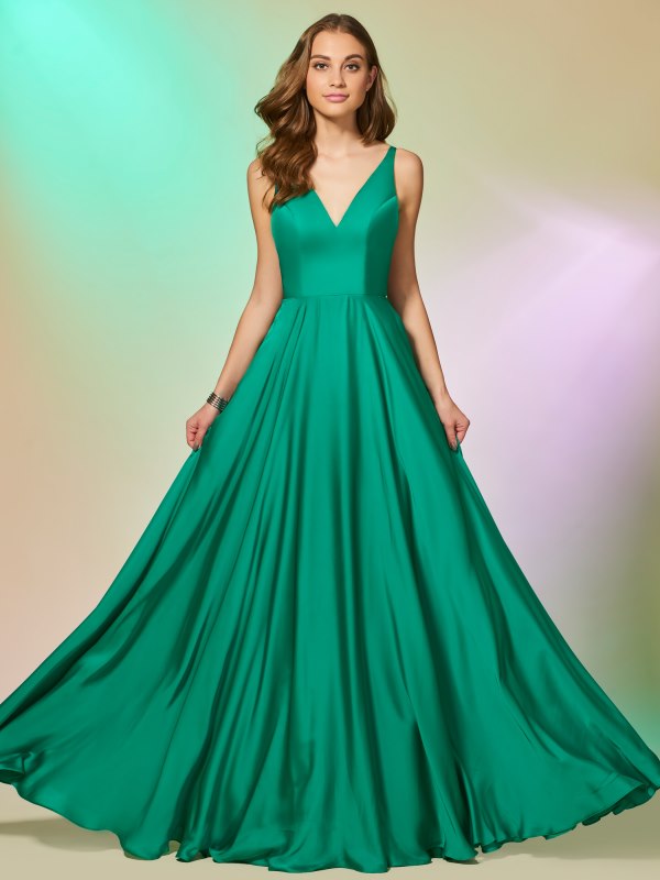 вечернее платье зеленого цвета