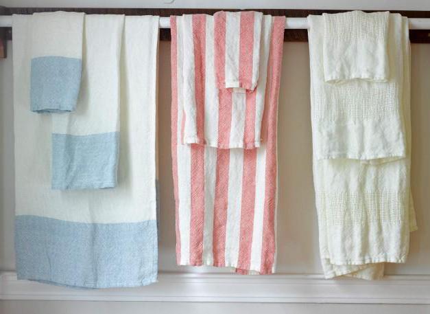 льняные кухонные полотенца