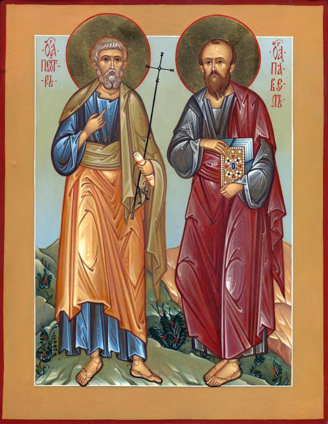 Икона святых Петра и Павла