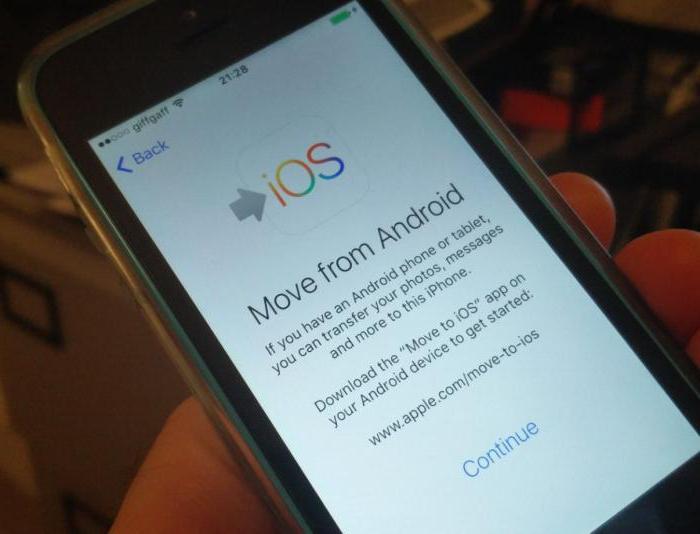 как перенести файлы с андроида на айфон 