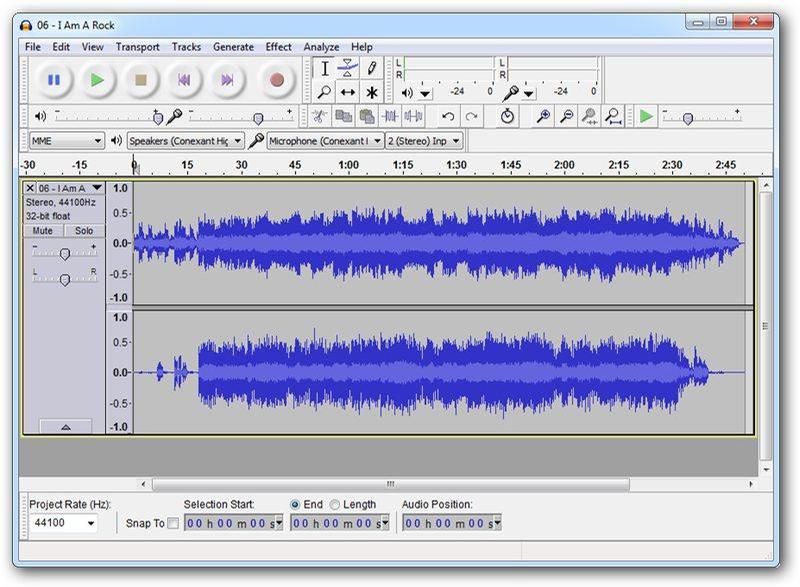 усилитель звука Audacity Portable