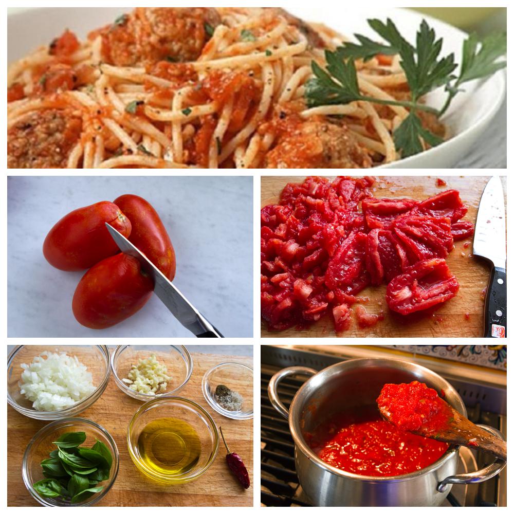 Классический томатный соус к спагетти