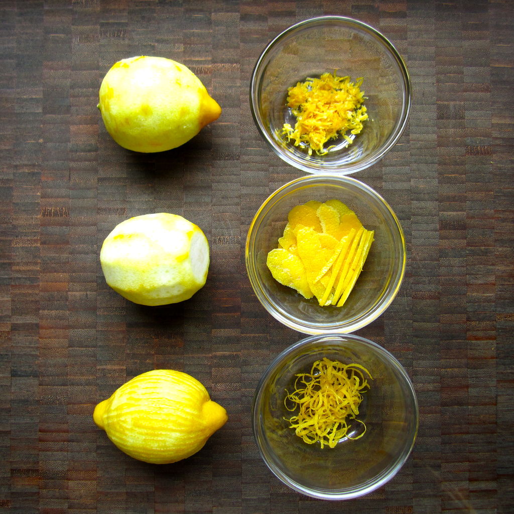 Способы получения цедры лимона