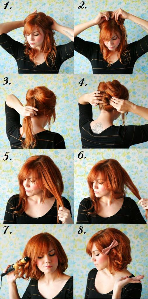 Мастер-класс: как сделать короткие волосы из длинных волос, без ножниц
