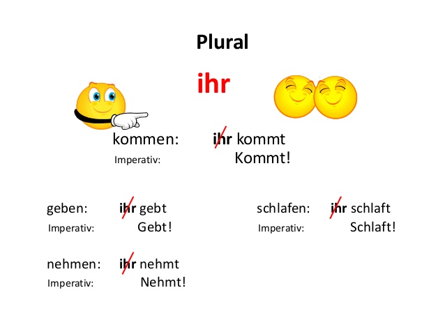 Повелительное наклонение глагола в немецком