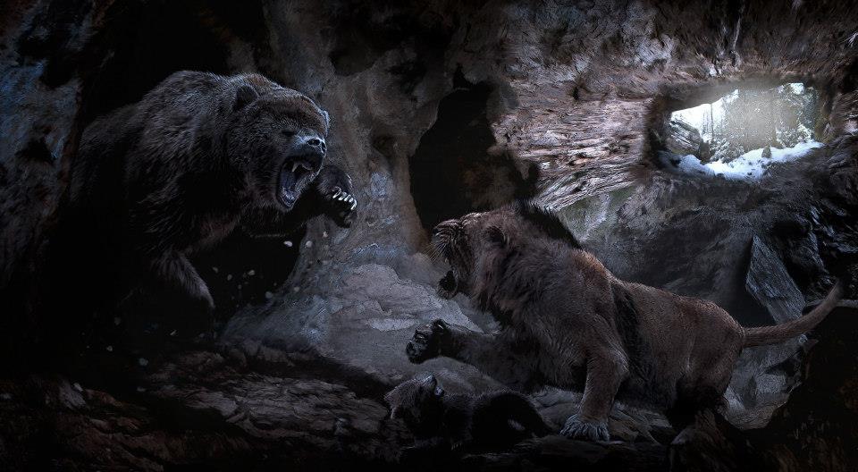 Пещерный медведь и мосбахский лев