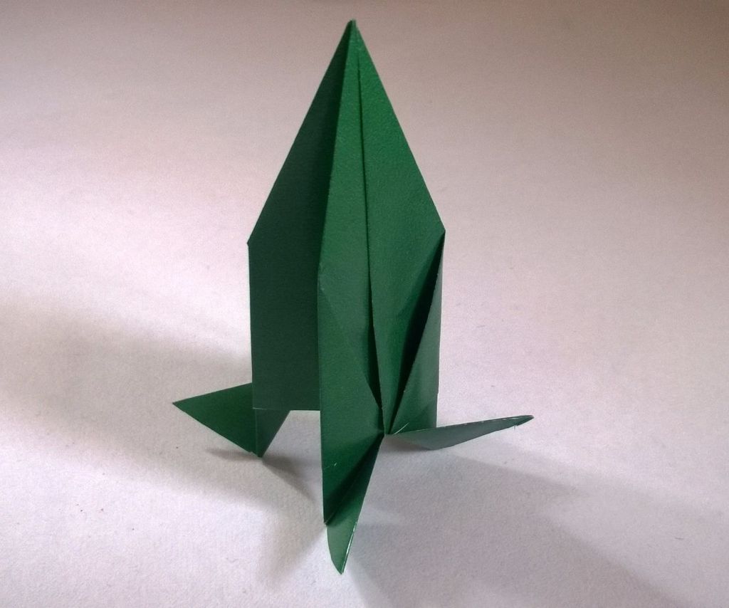 Оригами ракета из бумаги для детей