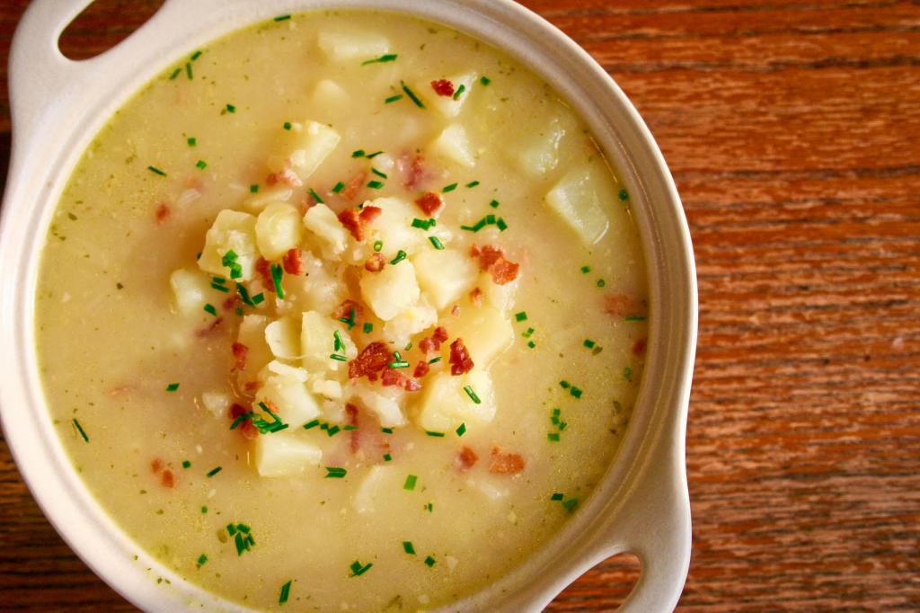 чешский чесночный суп