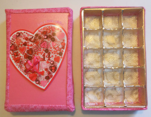 шкатулка из коробки от конфет