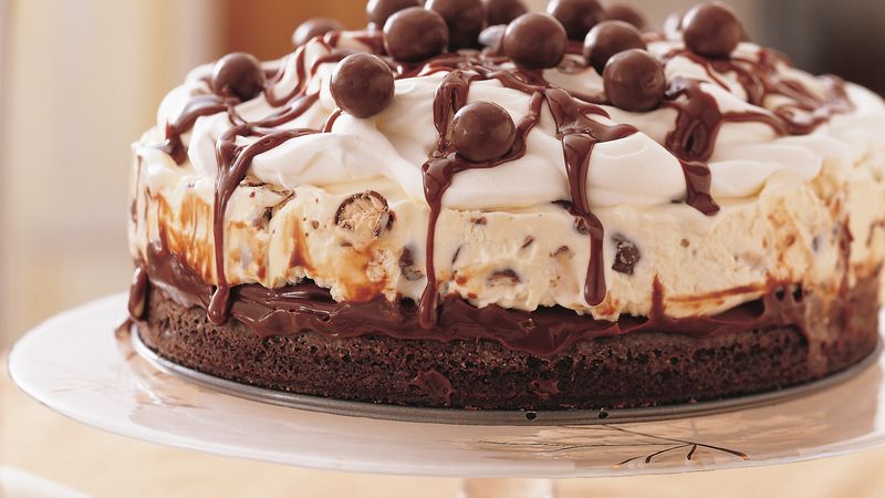 Классический шоколадный торт-мороженое