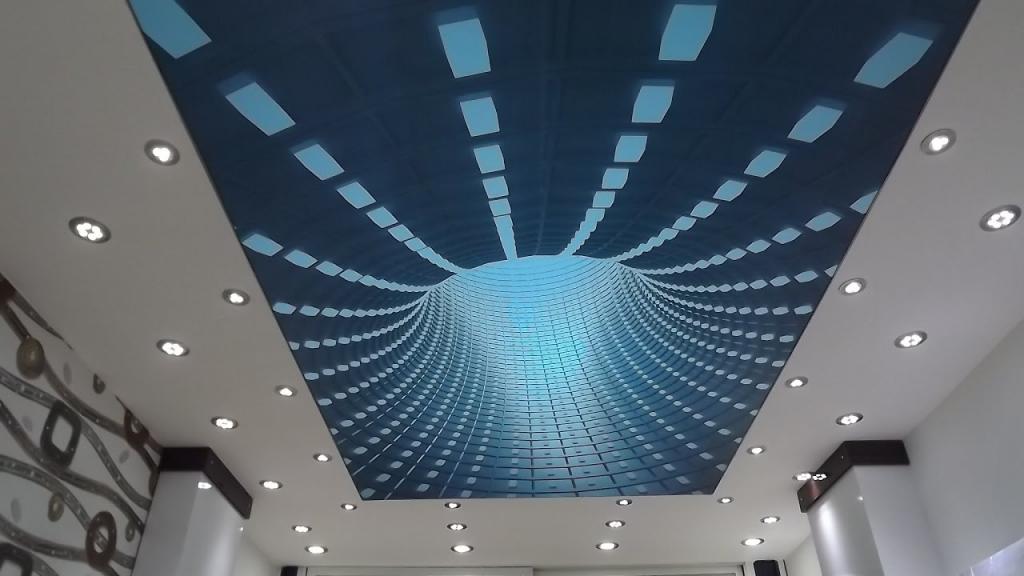 натяжные потолки с рисунком 3Д