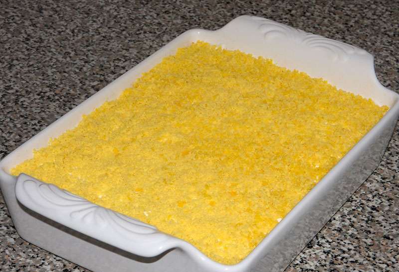 слой из желтков в салате "Мимоза"