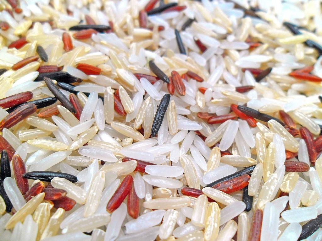 Калорийность и сорта риса