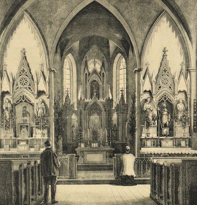 Гравюра собора XIX века