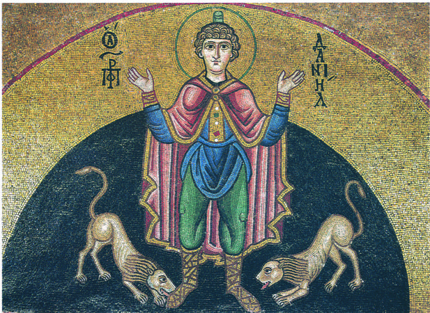 Даниил со львами