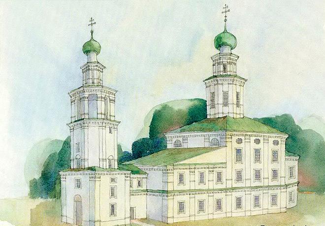 Проектный рисунок храма