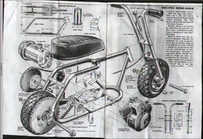 схема детского электрического мотоцикла 