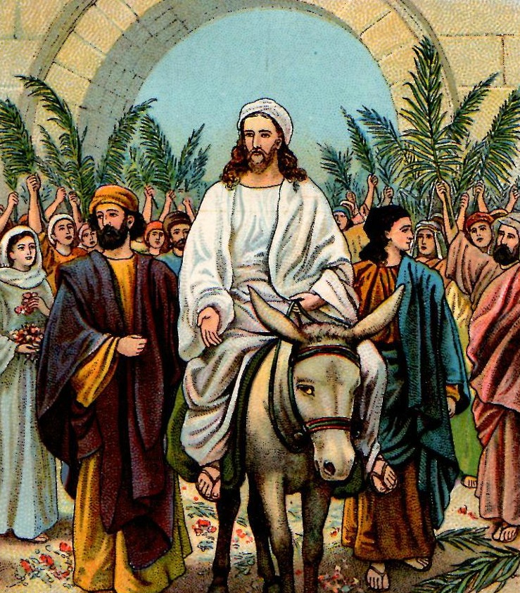 Иисус въезжает в селение