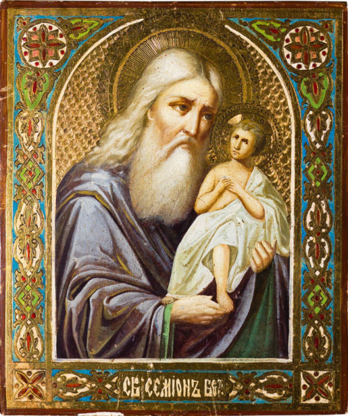 Образ святого Симеона с младенцем