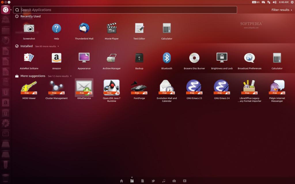 Интерфейс Ubuntu OS