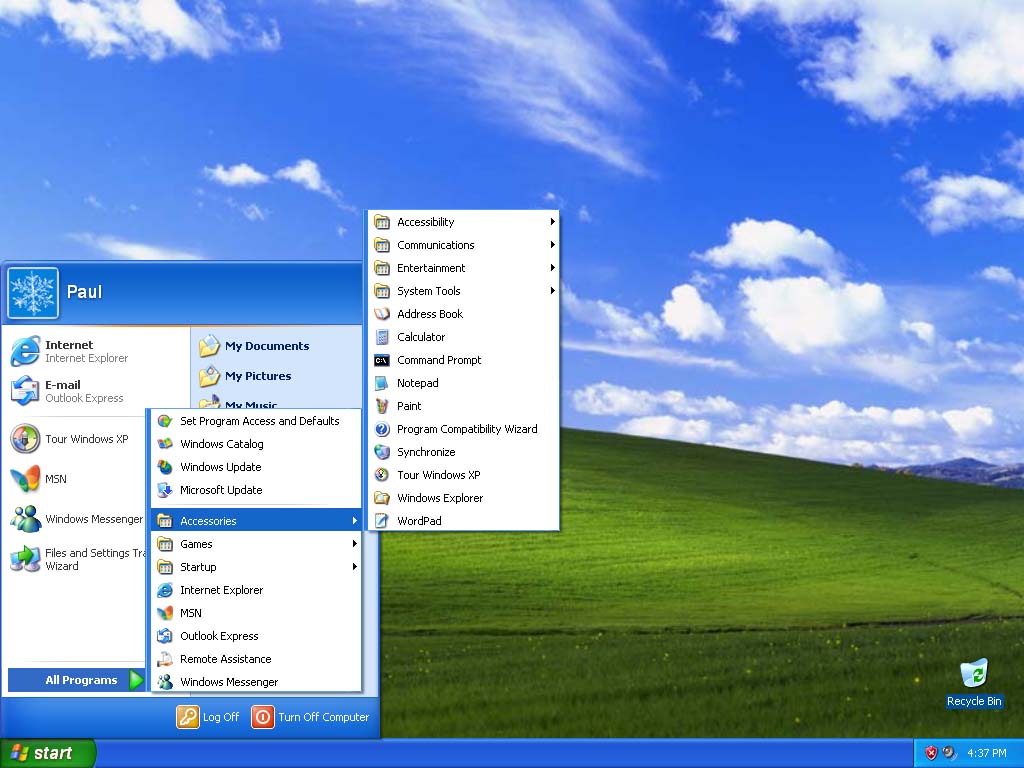 Рабочий стол Windows XP