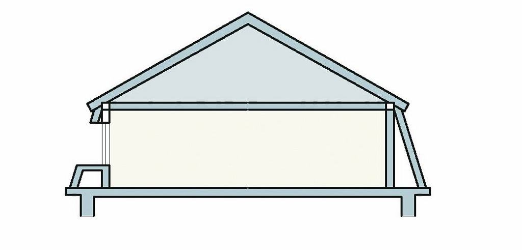 монтаж системы мансардной двухскатной крыши