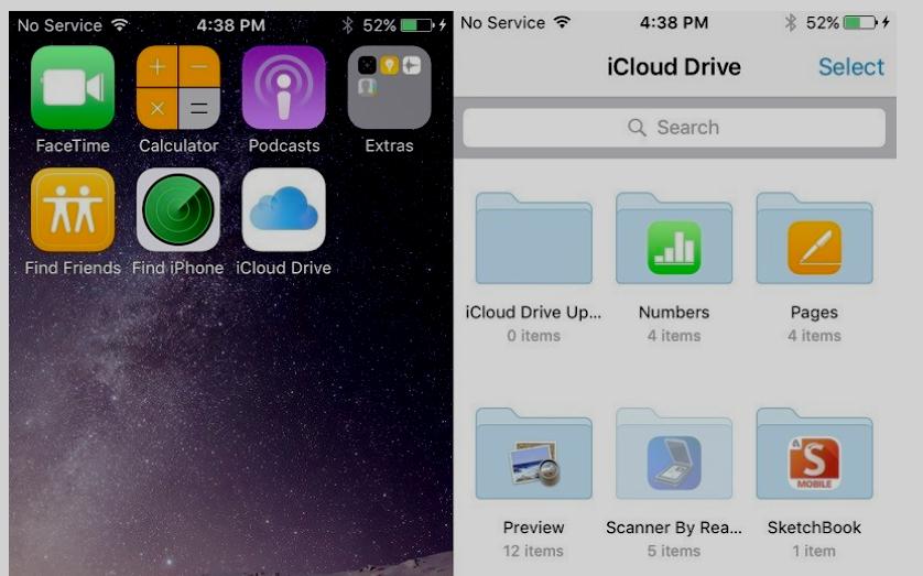 Настройка iCloud Drive