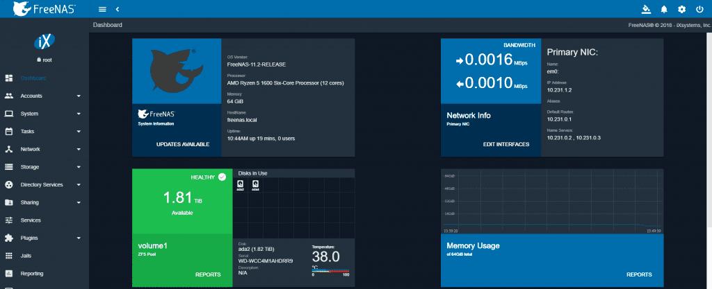 Операционная система FreeNAS