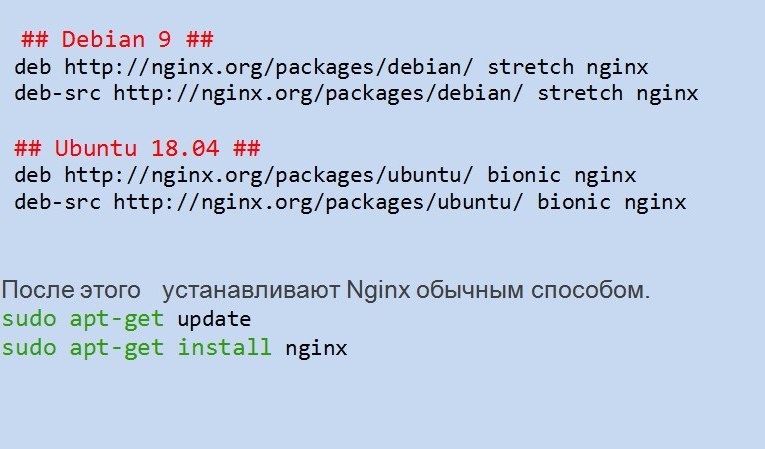 Алгоритм установки NGINX в Ubuntu