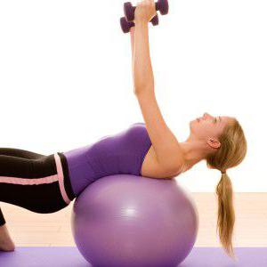  упражнения для спины на фитболе для беременных 