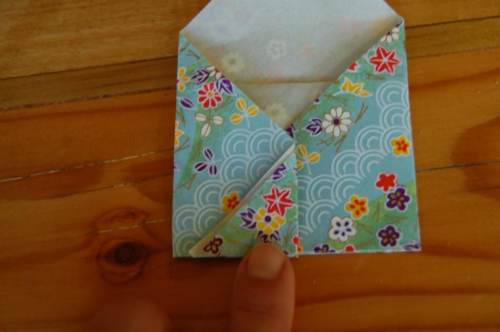 конверт в стиле оригами
