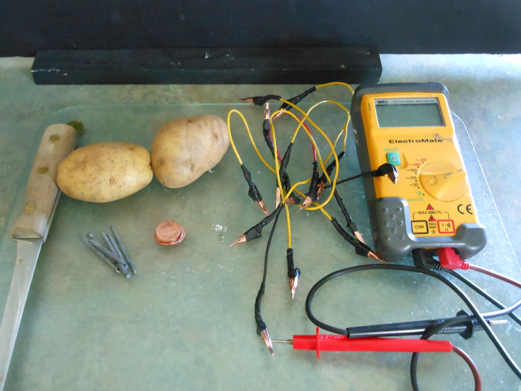 стандартный набор для изготовления картофельной батареи