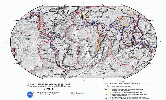 тектоническая структура срединного хребта