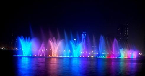 Дубай танцующий фонтан 