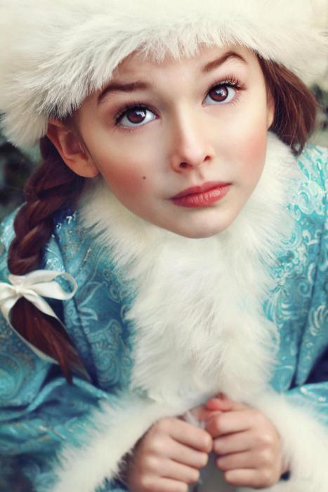 детский макияж Снегурочки 