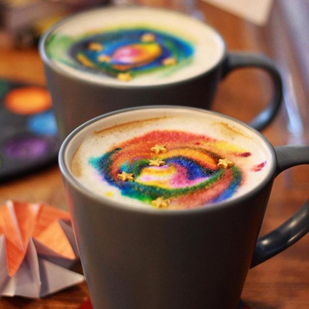 разноцветный кофе
